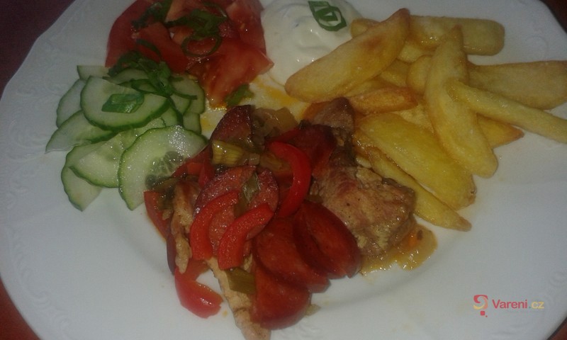 Zapečené pikantní plecko v alobalu - fotografie 3