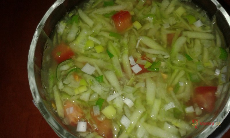 Okurkový salát s rajčetem - fotografie 2