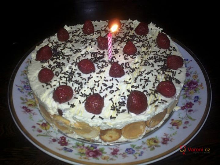 Tvarohová dorta s ovocem - fotografie 2