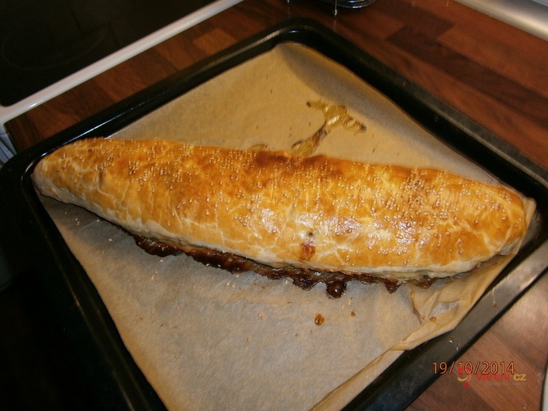 Špenátový závin s kuřátkem i bez - fotografie 3