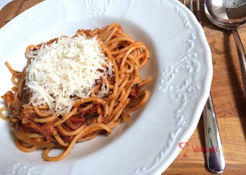 Špagety chorizo