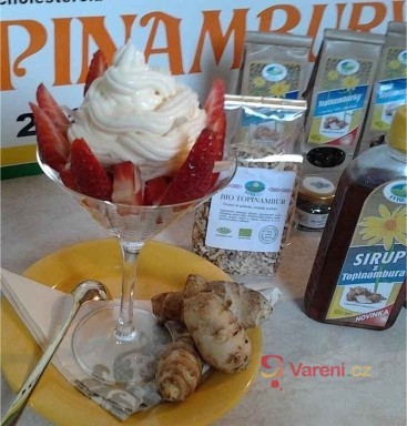 Jahodový pohár s topinambury - fotografie 2