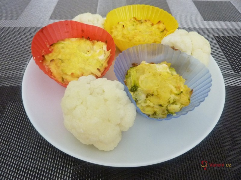 Květákové muffiny pro děti