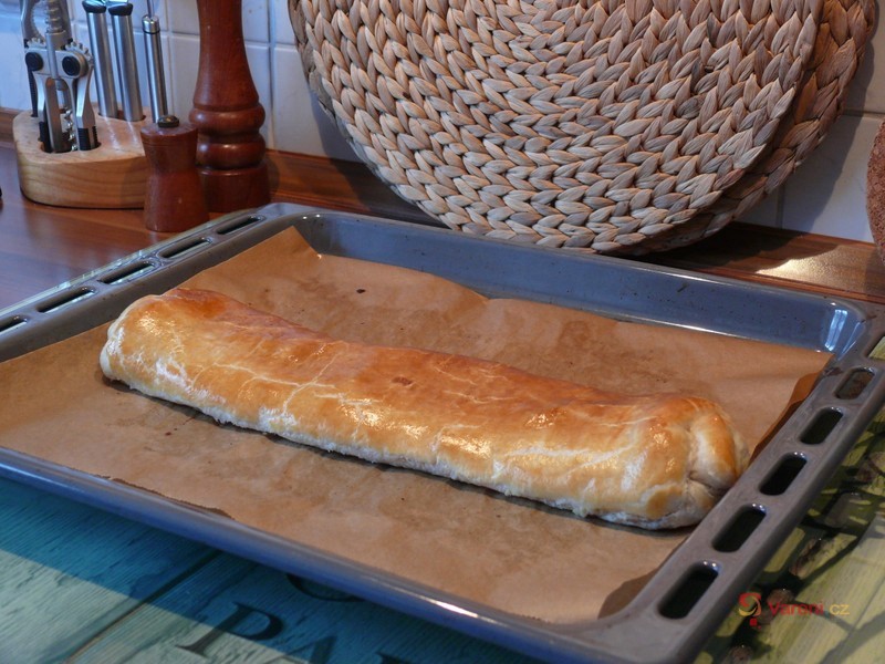 Listový štrúdl s tvarohovou nádivkou  - fotografie 2