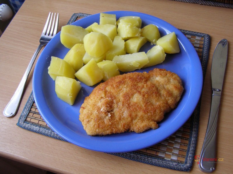 Kuřecí řízky s bramborovou kaší - fotografie 4