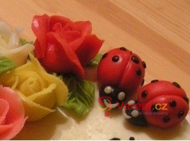 Modelovací hmota - marcipán ze sušeného mléka - fotografie 4