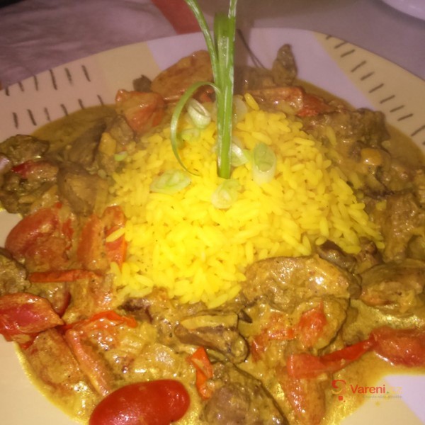 Kuřecí játra s kari - fotografie 2