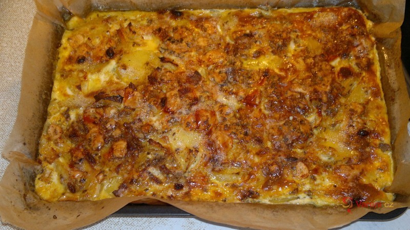 Zapečené brambory se zeleninou a sýrem - fotografie 4