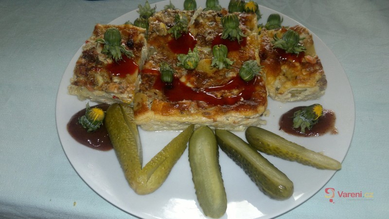 Zapečené brambory se zeleninou a sýrem - fotografie 2