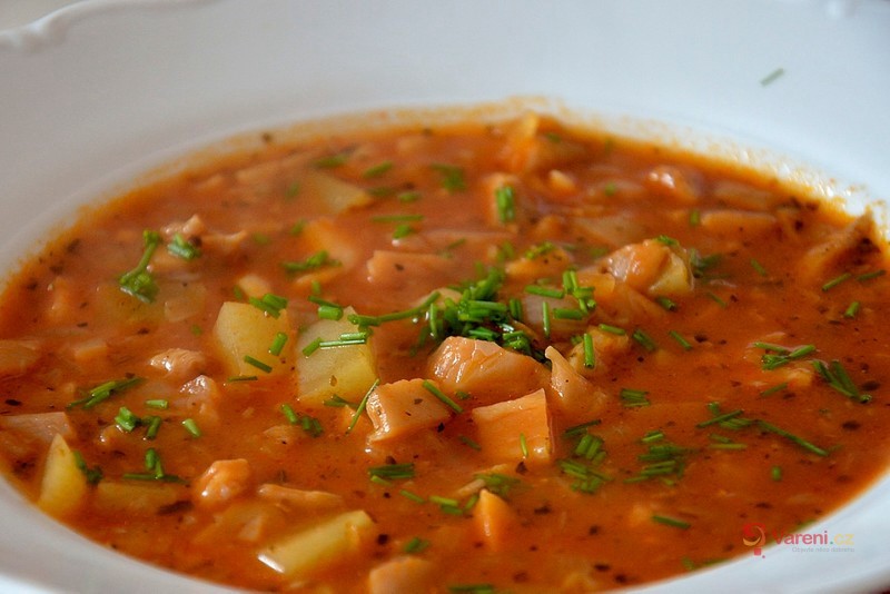 Gulášovo-dršťková polévka z hlívy ústřičné - fotografie 2