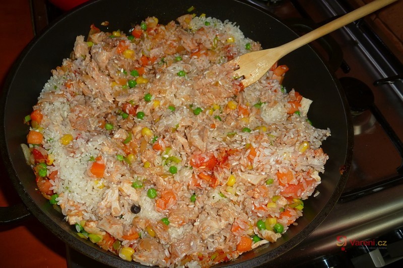 Rizoto s vařeným kuřecím masem - fotografie 5