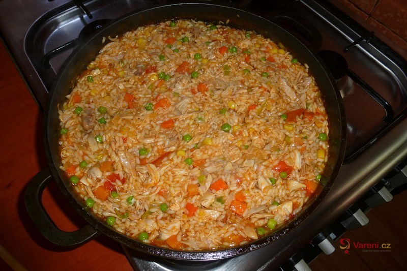 Rizoto s vařeným kuřecím masem - fotografie 4