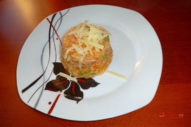 Rizoto s vařeným kuřecím masem - fotografie 2