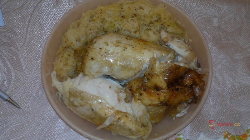 Kuře se zelím - fotografie 4