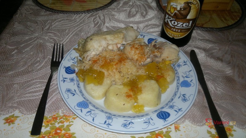 Kuře se zelím - fotografie 3