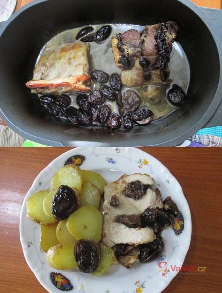 Vepřová pečeně se sušenými švestkami - fotografie 2