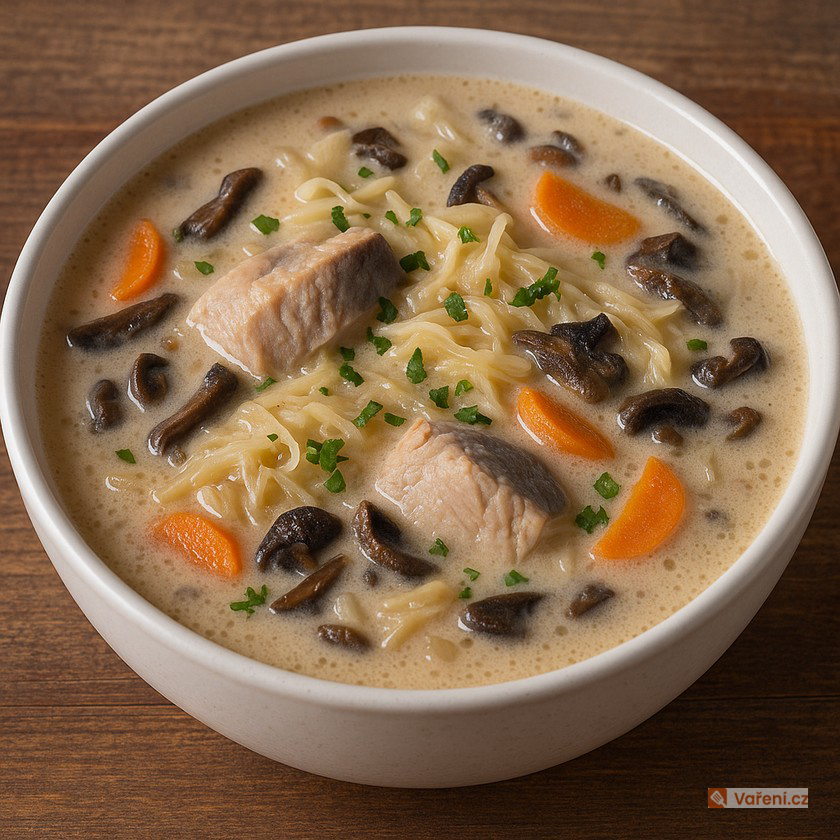 Vánoční rybí polévka se smetanou a zelím