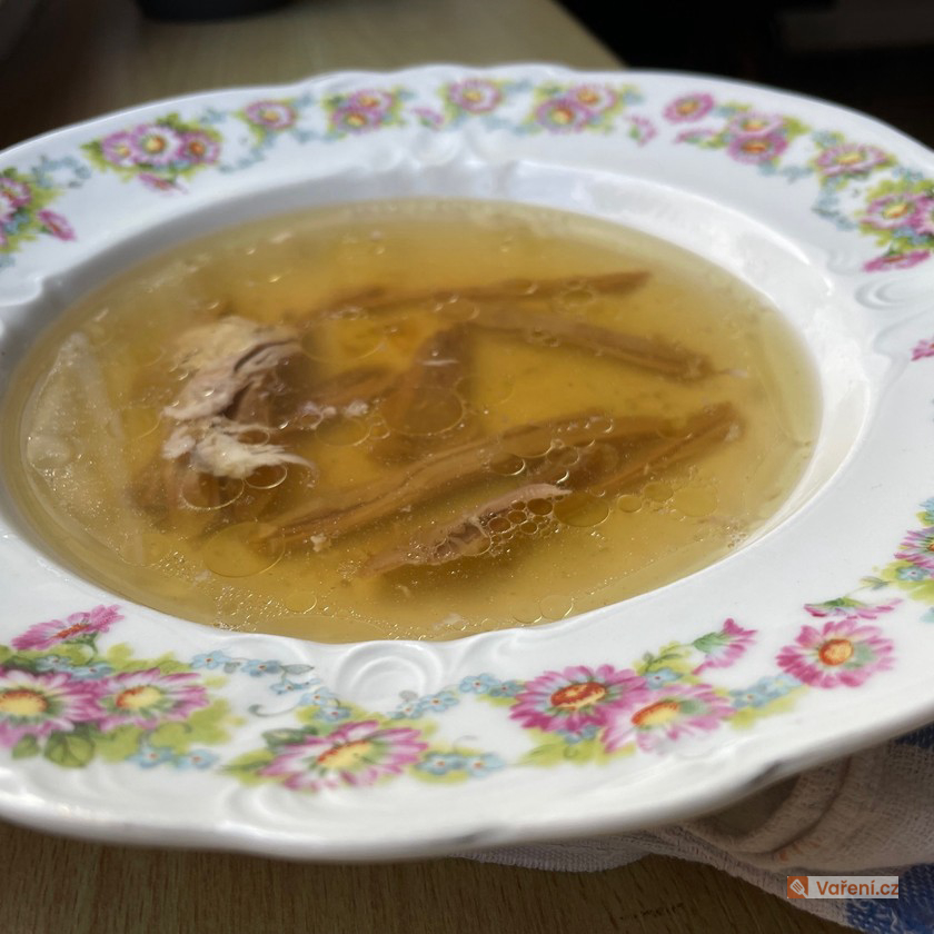 Slepičí vývar s masem