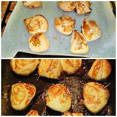 Slané kynuté trojúhelníky se semínky - fotografie 3