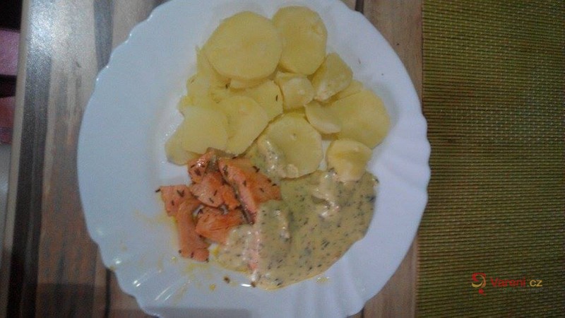 Losos s bylinkovou omáčkou - fotografie 2