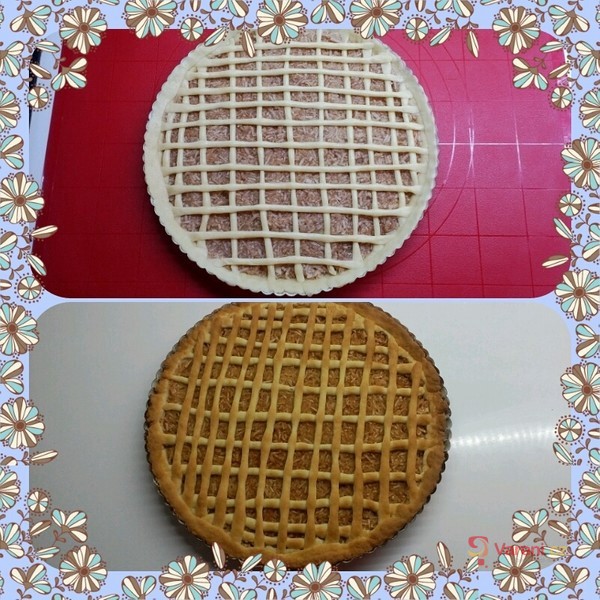 Křehký jablečný koláč s mřížkou - fotografie 3