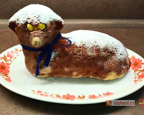 Babiččin hrníčkový velikonoční beránek