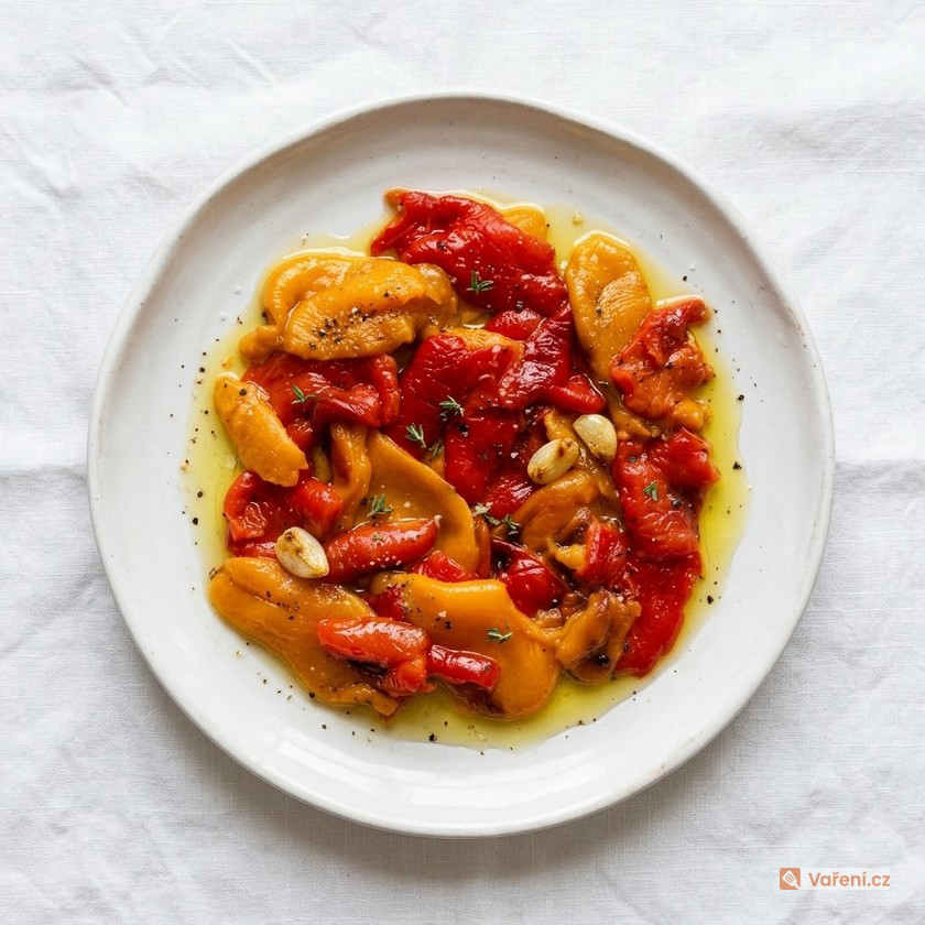 Marinovaná pečená paprika