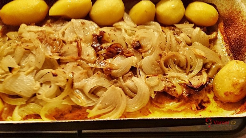 Pečená marinovaná krkovička - fotografie 4