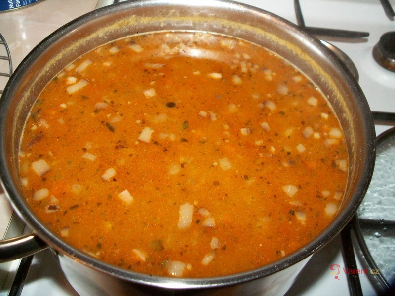 Falešná Hortobágyská gulášová polévka - fotografie 4