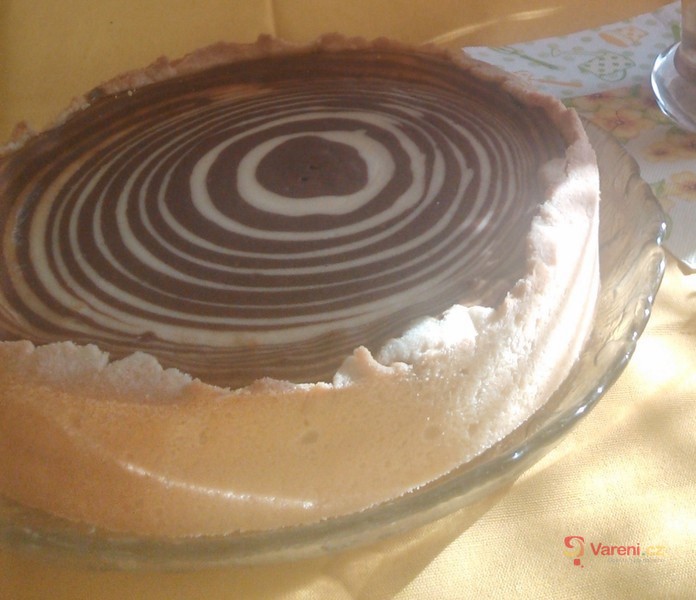 Tvarohový koláč Zebra - fotografie 5