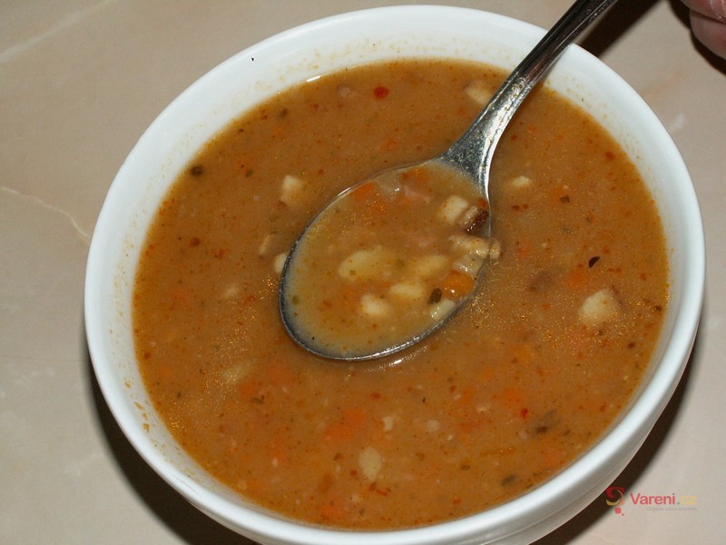 Falešná Hortobágyská gulášová polévka - fotografie 5