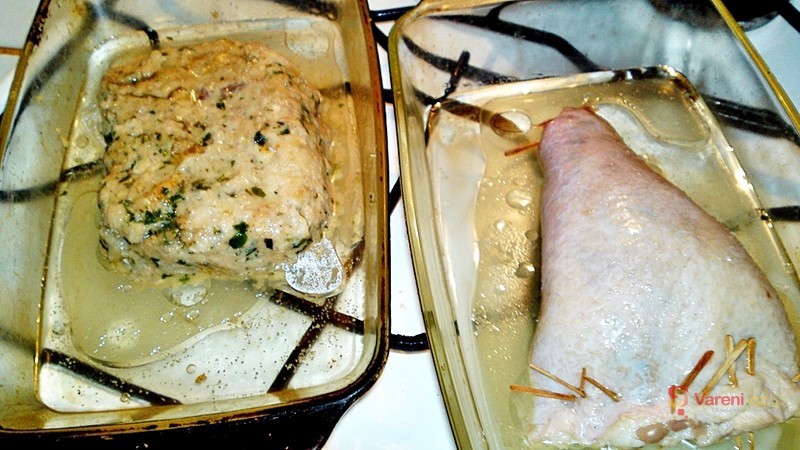 Pečená nádivka z kachních jater - fotografie 3