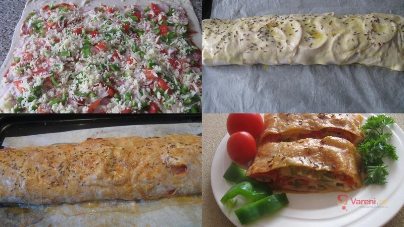 Slaný závin s anglickou slaninou - fotografie 3