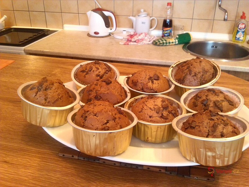 Mufiny s čokoládou - fotografie 2