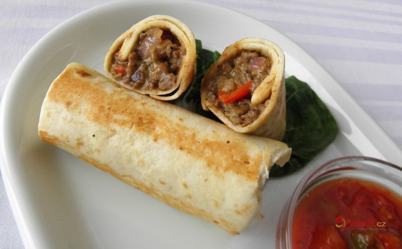 Domácí burrito s hovězím masem - fotografie 2