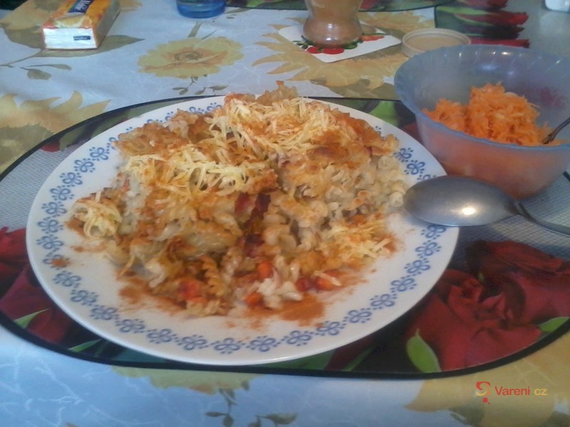 Zapečené houbové těstoviny - fotografie 2