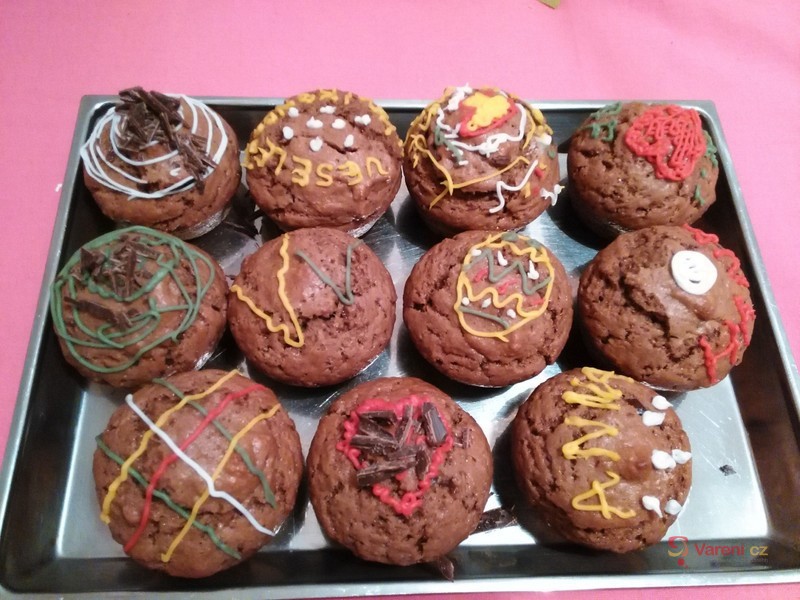 Muffiny s hořkou čokoládou - fotografie 3