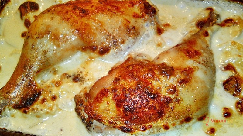 Kuřecí stehna na šlehačce - fotografie 3