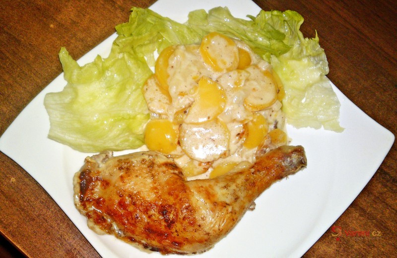 Kuřecí stehna na šlehačce - fotografie 2