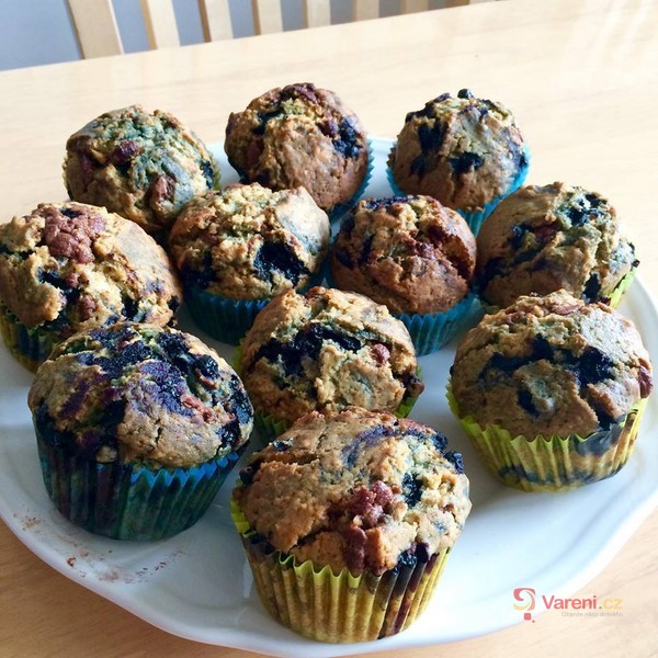 Hrníčkové borůvkové muffiny - fotografie 5