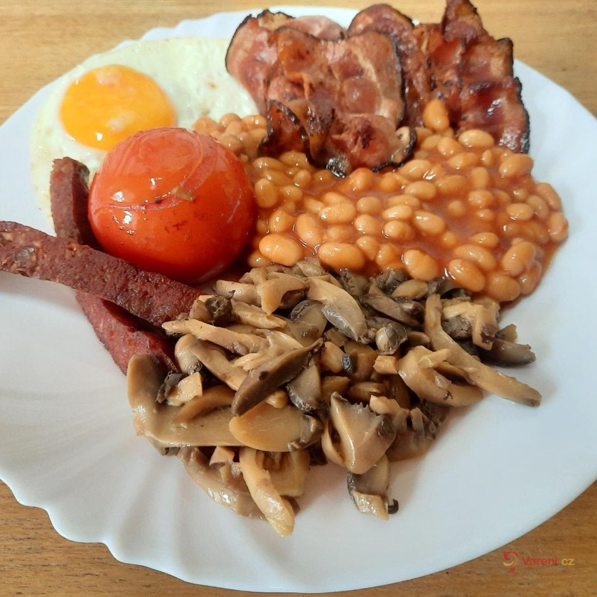 Pravá anglická snídaně - Full english breakfast 