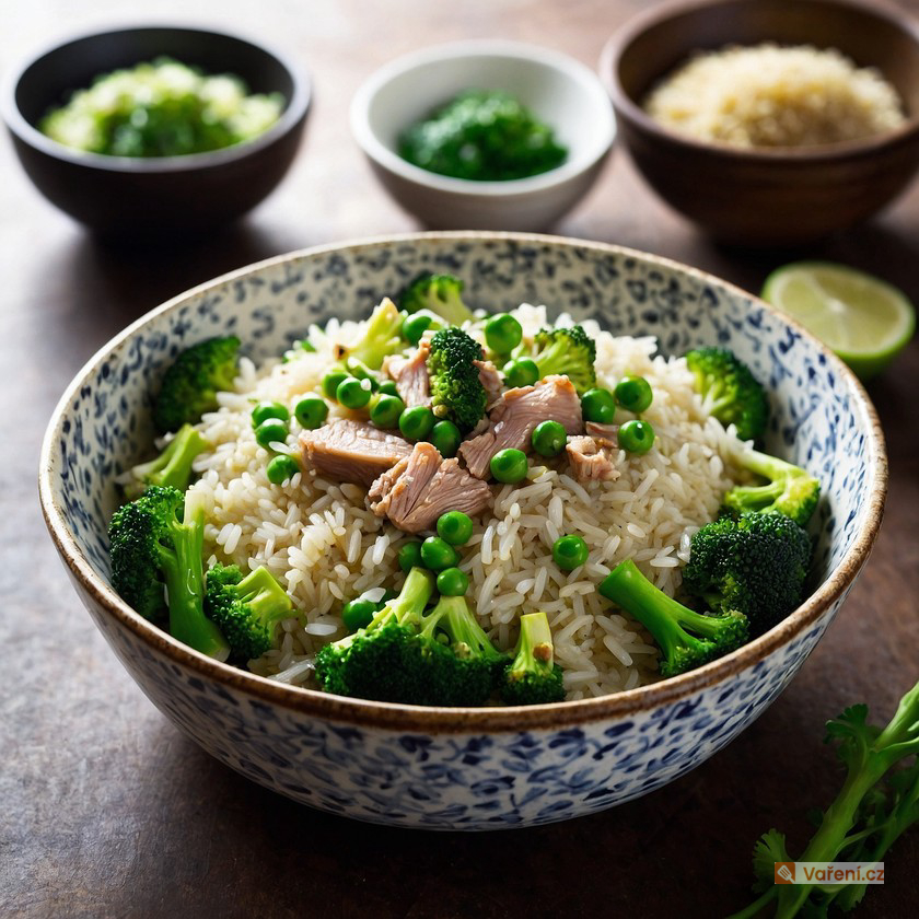 Rizoto s tuňákem a brokolicí