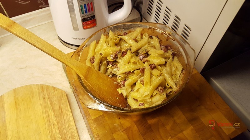 Máminy šunkofleky s čerstvými žampiony - fotografie 2