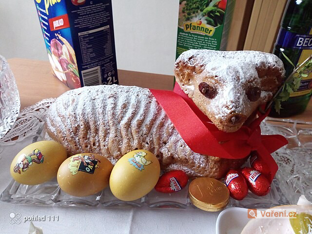 Tvarohový beránek na Velikonoce