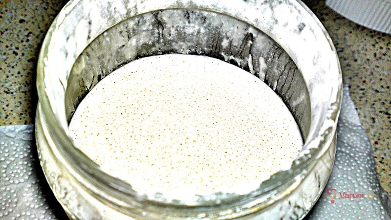 Kvásek z hladké bílé chlebové mouky - fotografie 2