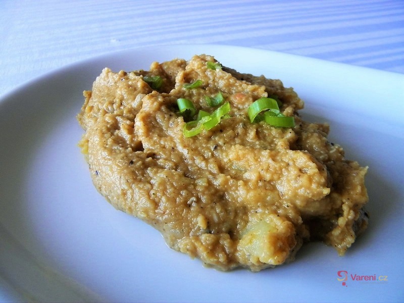 Pečené uzené kuřecí stehno s čočkovým pyré - fotografie 2