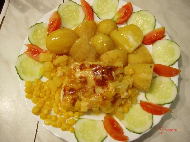 Cuketa zapékaná se 2 druhy sýrů - fotografie 2