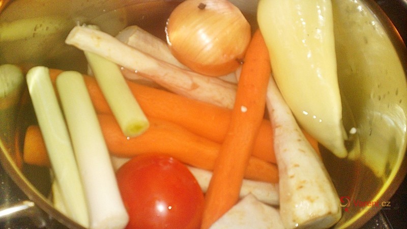 Sváteční nedělní polévka z perličky - fotografie 2