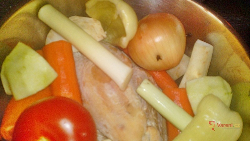 Sváteční nedělní polévka z perličky - fotografie 4