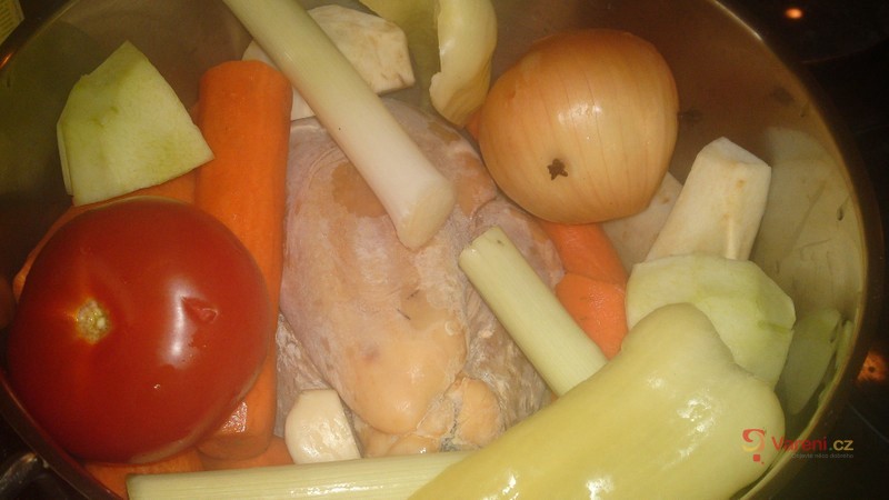 Sváteční nedělní polévka z perličky - fotografie 5